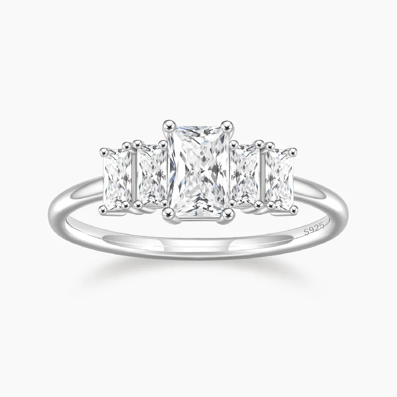 Sparkle More For Less – Jewelry Sale Happening Now Radiant Cut Birthstone Dainty Ring