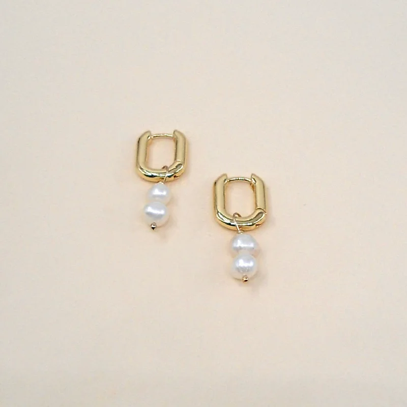 Your Dream Jewelry At Dream Prices Remi Double Pearl Hoops Wholesale