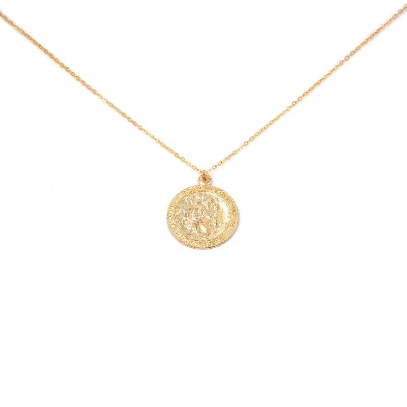 Jewelry Deals That Outshine The Rest Saint Christopher Coin Necklace Wholesale