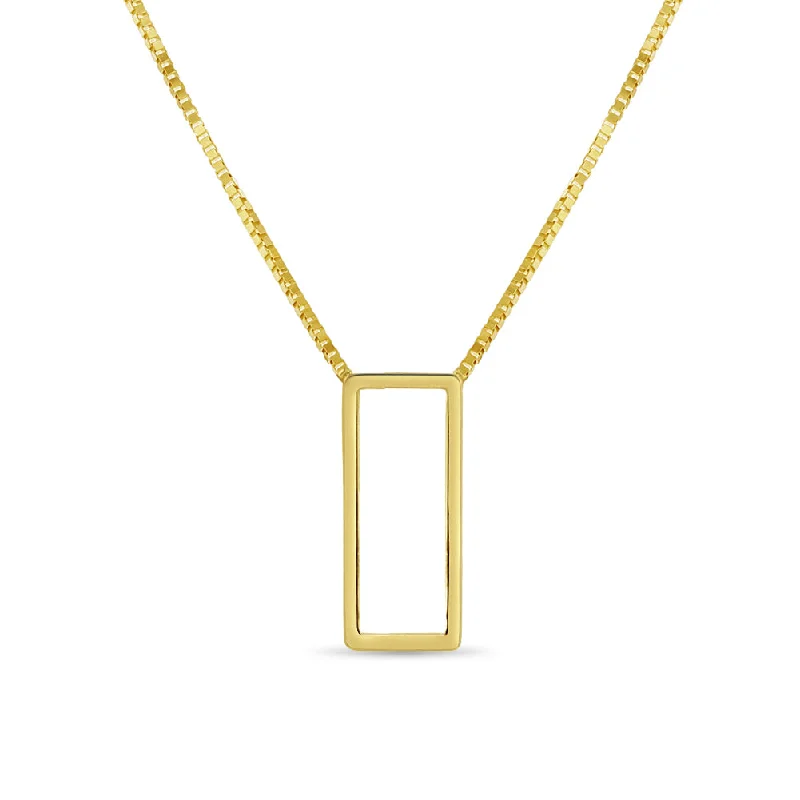 Special Sale On Handcrafted Jewelry – Shop Today Square Outline 15"-17" Plated Women's Pendant/Necklace Box Chain - Sterling Silver