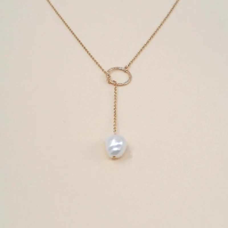 Exclusive Gemstone Jewelry At Special Prices Pearl Pull-thru Necklace Wholesale