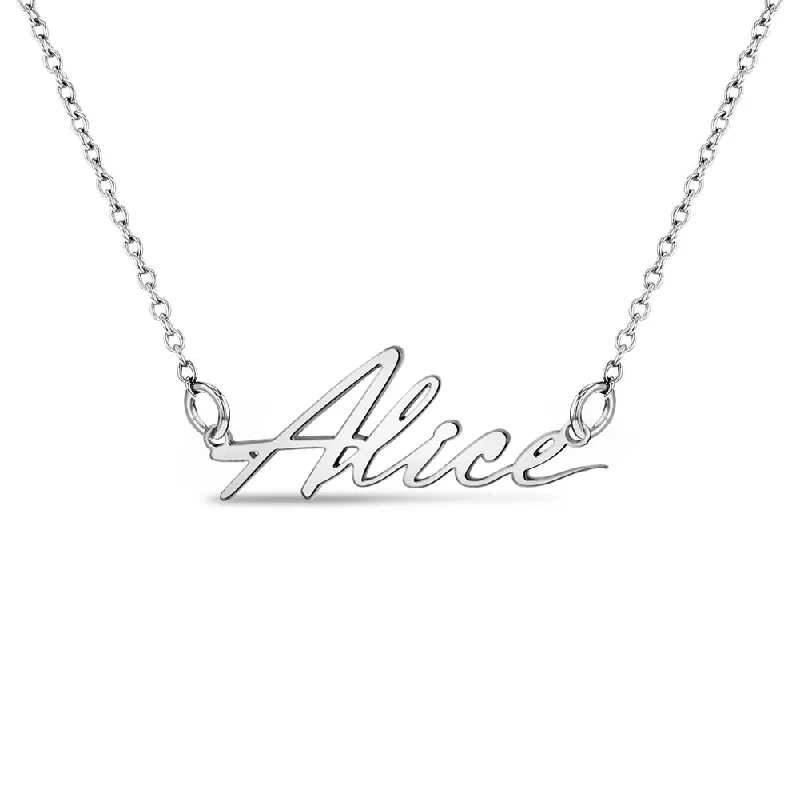 Trending Jewelry Now At Unbeatable Prices Wisk Custom Name Women's Necklace - Sterling Silver