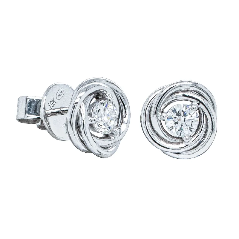 High-Quality Jewelry At A Fraction Of The Cost 18ct White Gold .50ct Diamond Earrings