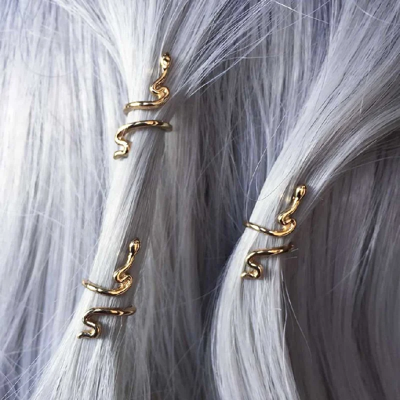 Luxury Jewelry At Unbeatable Discounts MARTHA. Snake Hair Twists - Gold