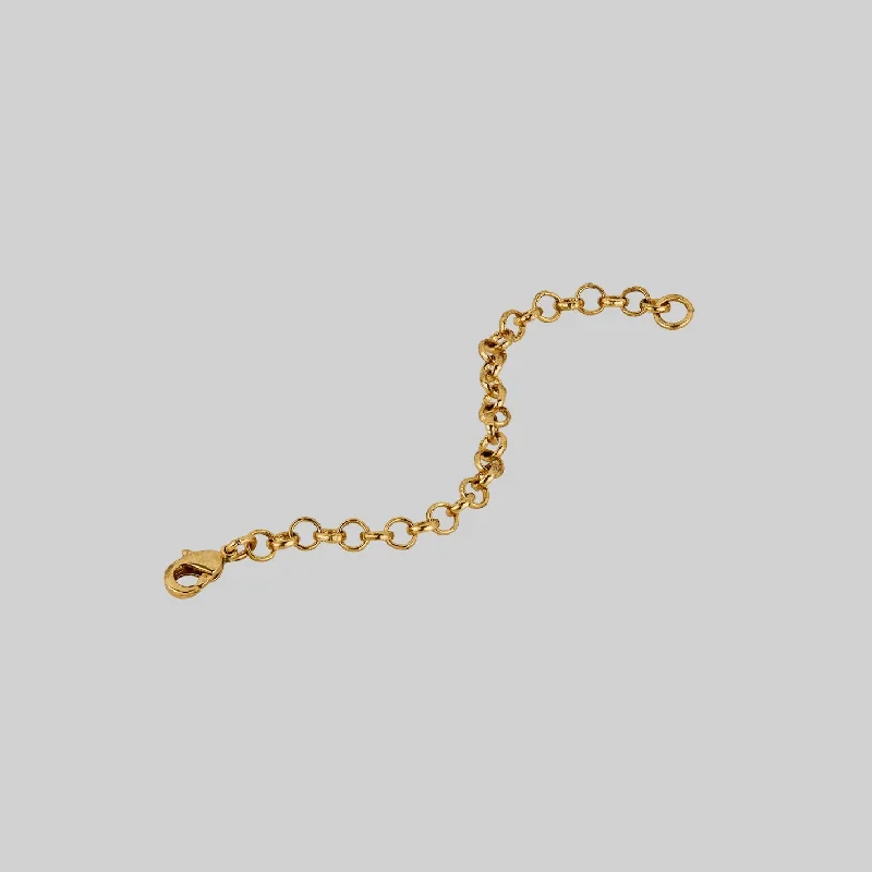 Elegant Jewelry Pieces At Unbelievable Prices The Extender Chain - 18K Antique Gold Plated Brass