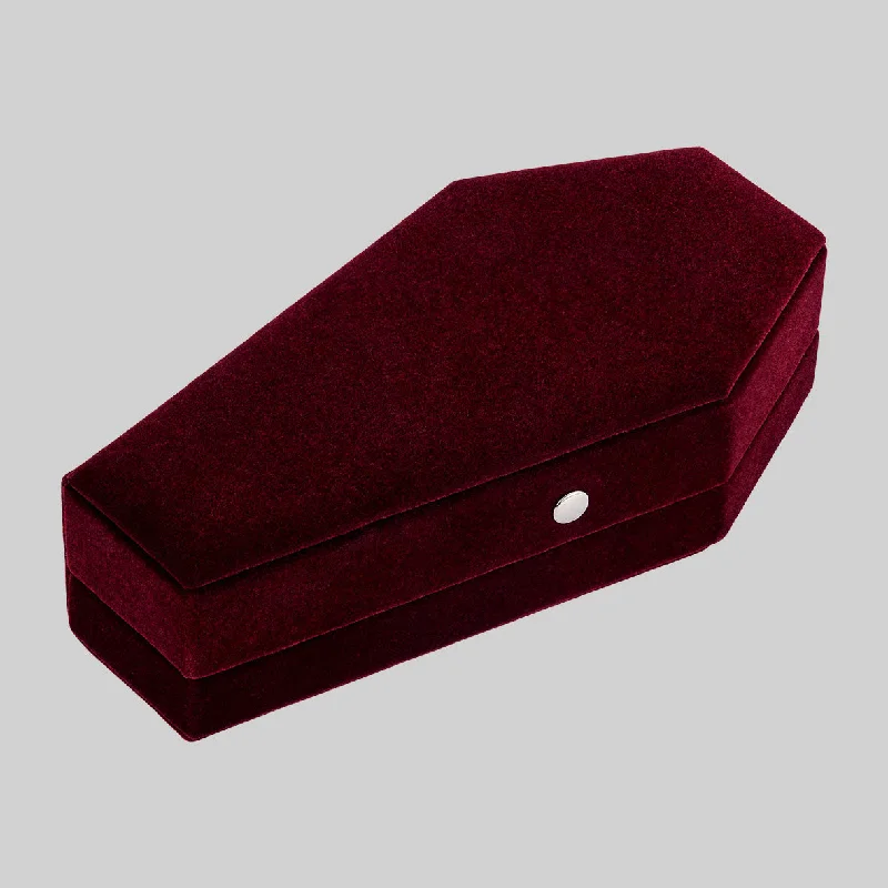 Don't Miss Our Biggest Jewelry Sale Of The Season The Crimson Red Velvet Coffin Ring Case